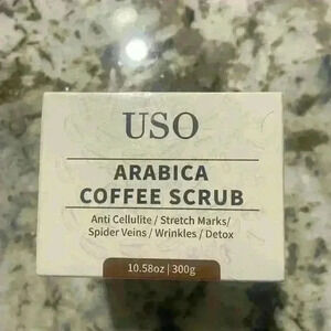 New In Box USO PURE Arabica Coffee Scrub 10.58 Oz